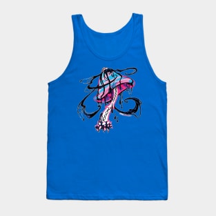 Corrupted Cotton Candy Mushroom Tank Top